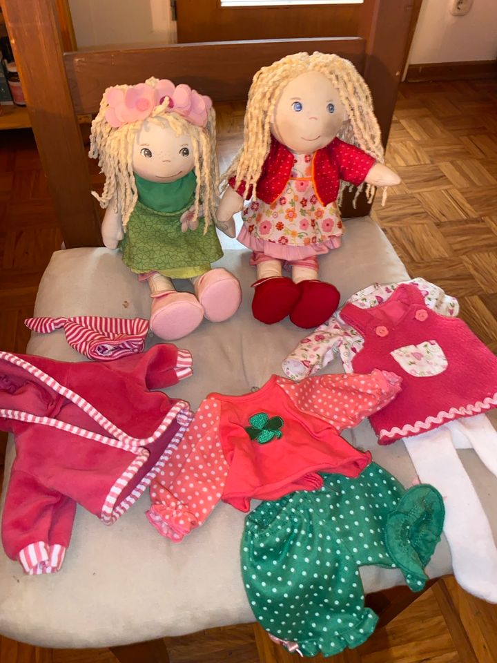 Haba Puppe rot/rosa und Babyborn Kleidung in Celle