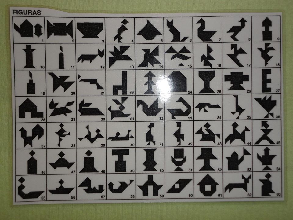 „Tangram“ Legespiel, Knobelspiel, sehr gut erhalten! in Bockau