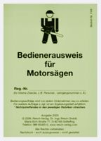 Bedienerausweis für Motorsägen Bielefeld - Dornberg Vorschau