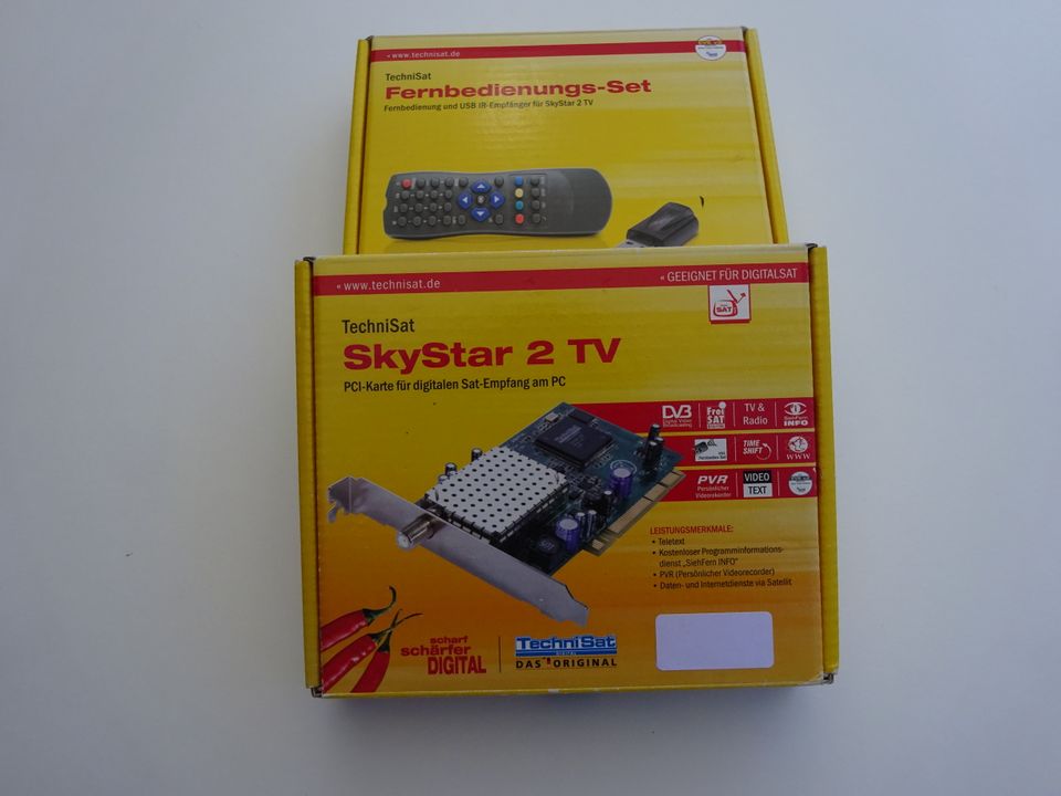 TechniSat SkyStar 2 TV PCI Karte mit Fernbedienung und IR Empfang in Seesen