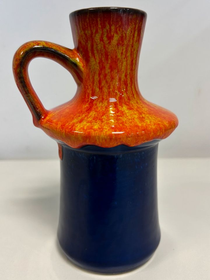 VINTAGE ✨ Vase Fat Lava orange-blau / Form 022 18 ✨ ALT in Düren
