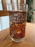 Coca Cola Flower power glass vintage blumen orange braun rot 1970 Schleswig-Holstein - Neumünster Vorschau