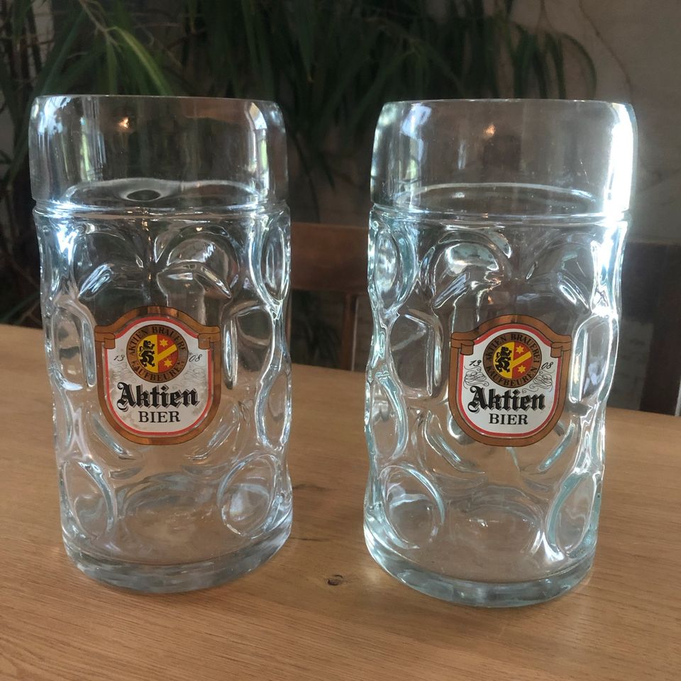 Aktien Bier - Bierkrug Maßkrug in Böhmfeld