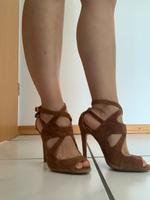 ZARA BASIC Riemchen-High Heels in Wildlederoptik – Größe 36 Nordrhein-Westfalen - Overath Vorschau