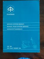 Zusatz Werkstatthandbuch Vespa Piaggio ZIP / FAST RIDER 1996 WHB Nordrhein-Westfalen - Enger Vorschau