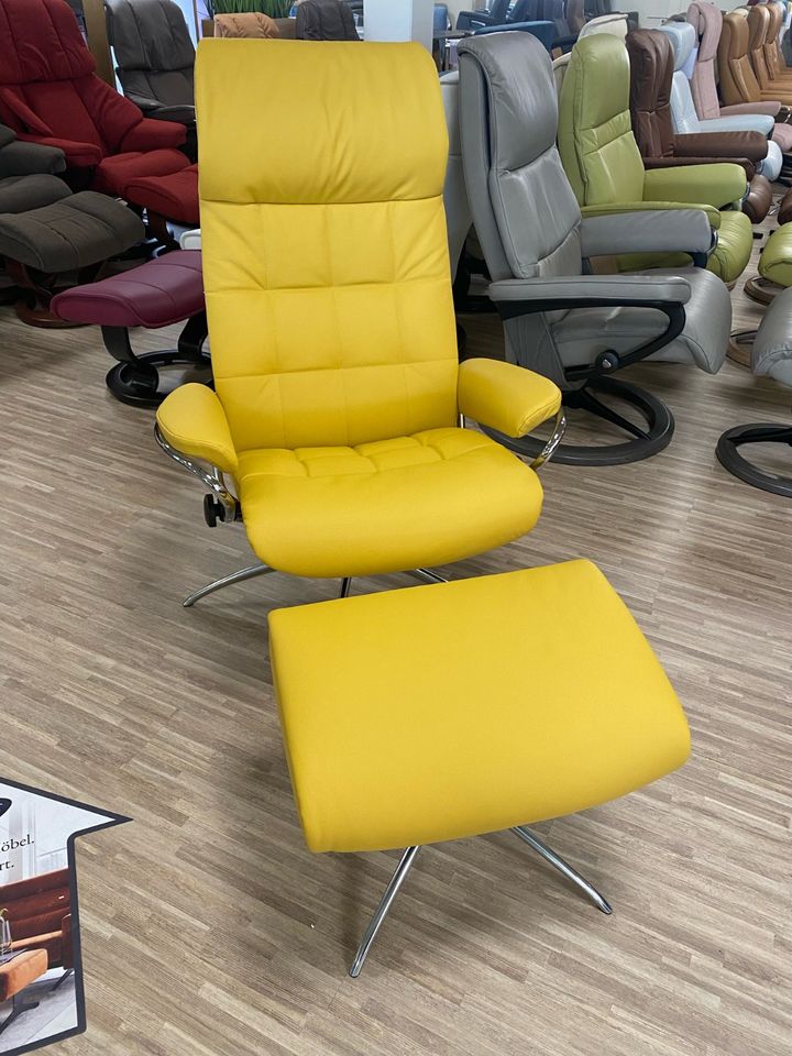 Sale -50% Rabatt / Stressless Sessel + Hocker London Mimosa Star in Kaiserslautern