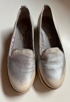 Mjus Slipper echt Leder Antik Silber Gr. 37 top Schleswig-Holstein - Lägerdorf Vorschau