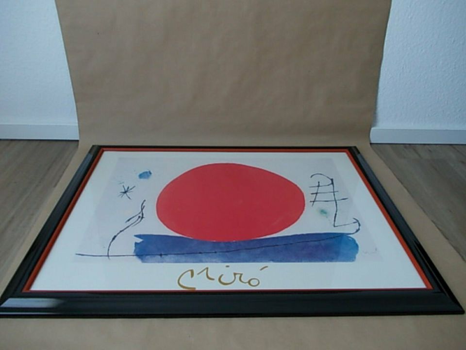 Miro Bild; SunSet - Opere Famose; Galerieauflösung in Düsseldorf