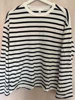 Sweatshirt H&M Gr. S weiß-blau Streifen Bayern - Hohenfurch Vorschau