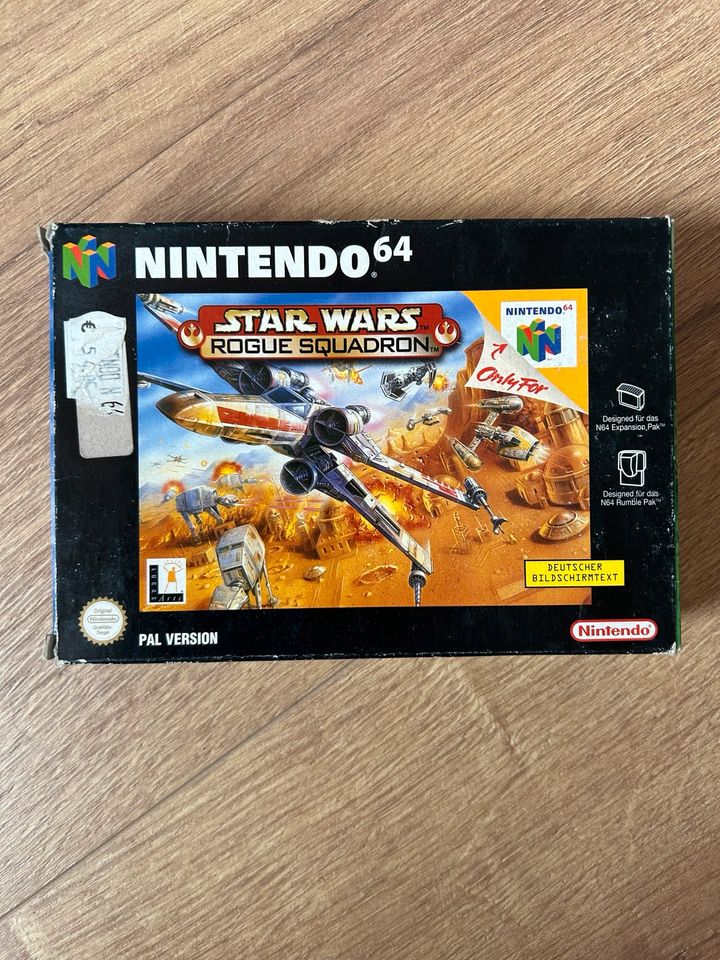 Nintendo 64 Star Wars Rogue Squadron Spiel in Regen