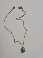 Goldene Halskette mit blauem Stein von Sweet Deluxe Brandenburg - Großthiemig Vorschau