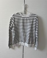 H&M Sweatshirt weiß schwarz gestreift Sachsen-Anhalt - Calvörde Vorschau