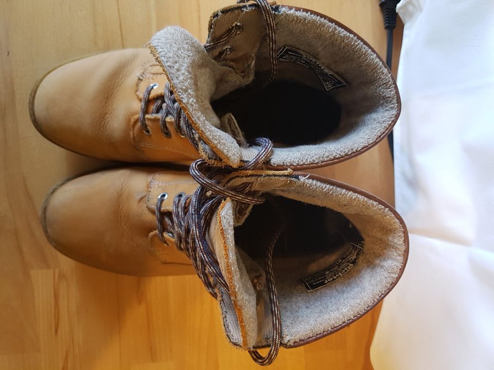 Leder Winterstiefel gefüttert von RICHTER Gr 39 hellbraun in Bad Segeberg