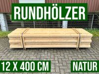 Palisade Rundholz Schneefangholz Stangen Holz - 12 x 400 - NATUR Nordrhein-Westfalen - Lennestadt Vorschau