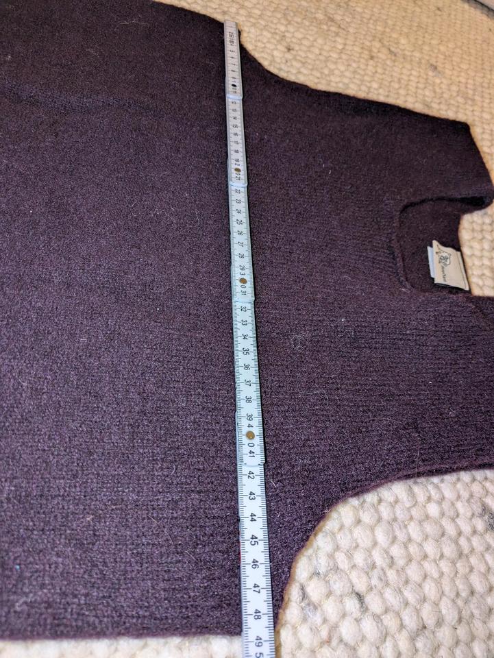 Pollunder, Weste aus 100% Merinowolle, unisex, Gr. M/L, Aubergine in Burgschwalbach