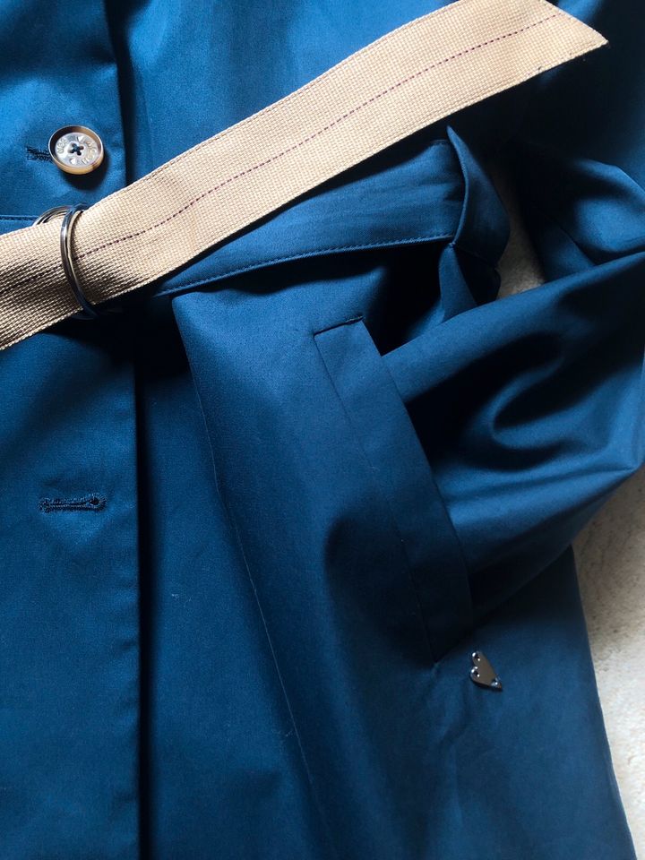 Orig. Mos Mosh Trenchcoat / Regenmantel, Gr. M, blau, neu/NP 229€ in Aarbergen