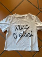 T-Shirt "wine o' clock" -unisex Gr. M weiss  Baden-Württemberg - Friedrichshafen Vorschau