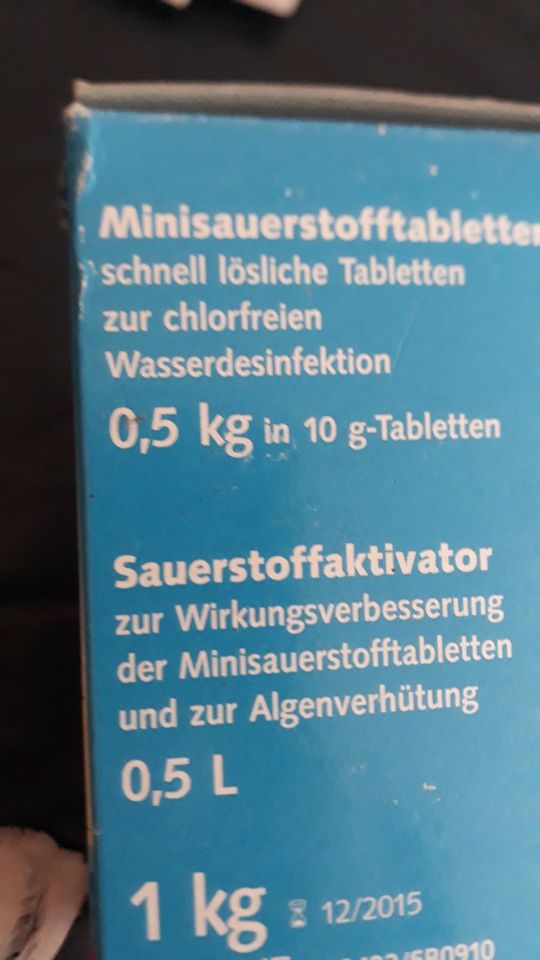 Pool Pflege Sauerstofftabletten Desinfektion Algenverhütung  NEU in Iserlohn