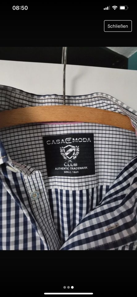 Casa Moda Herren Kurzarm Hemd kariert wie neu in Rahden