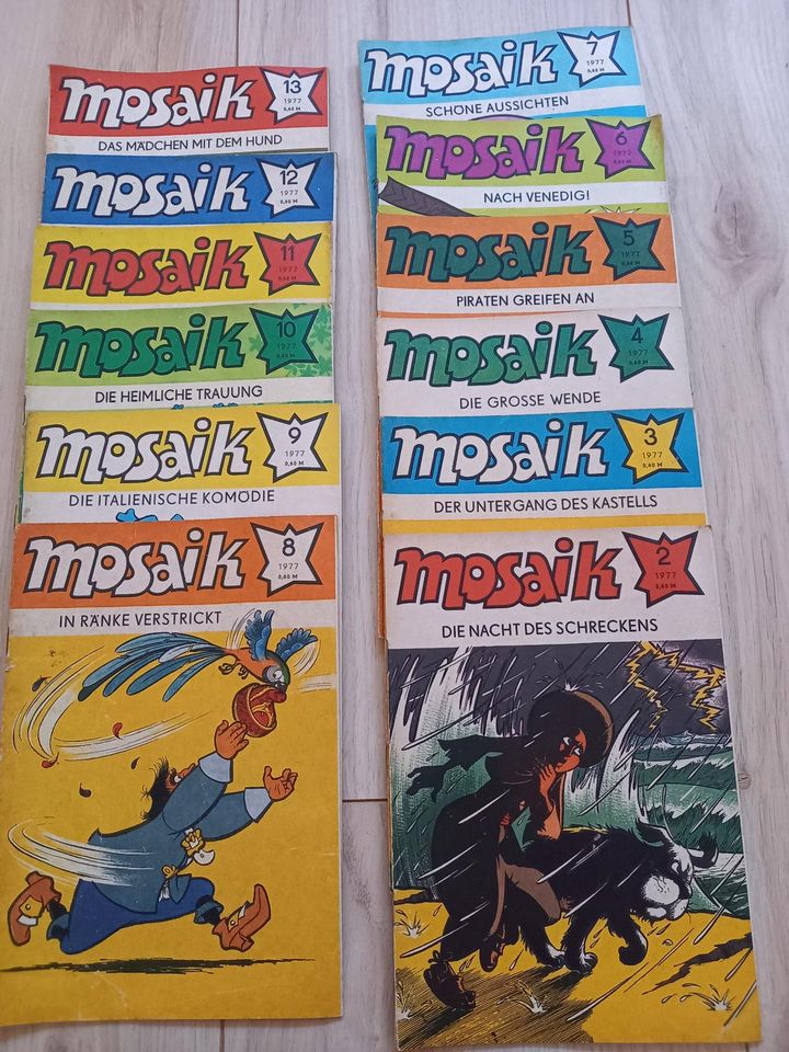 Mosaik, Abrafaxe, Comic, DDR, komplette Jahrgang 1977 in Thüringen -  Camburg | eBay Kleinanzeigen ist jetzt Kleinanzeigen