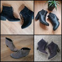 STIEFELETTEN ❤️ 38/39 HALBSTIEFEL WILDLEDER ABSATZ STIEFEL Düsseldorf - Unterbach Vorschau