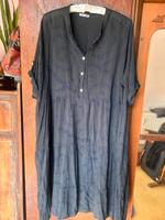 Sommerkleid 48-52 Boho Style Batikmuster grau/ blau Berlin - Köpenick Vorschau
