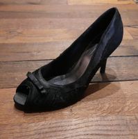 Peeptoes Pumps High Heels Größe 38 schwarz Saarland - Püttlingen Vorschau