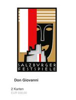 Salzburger Festspiele Don Giovanni 09.08 Parterre Mitte Links München - Trudering-Riem Vorschau