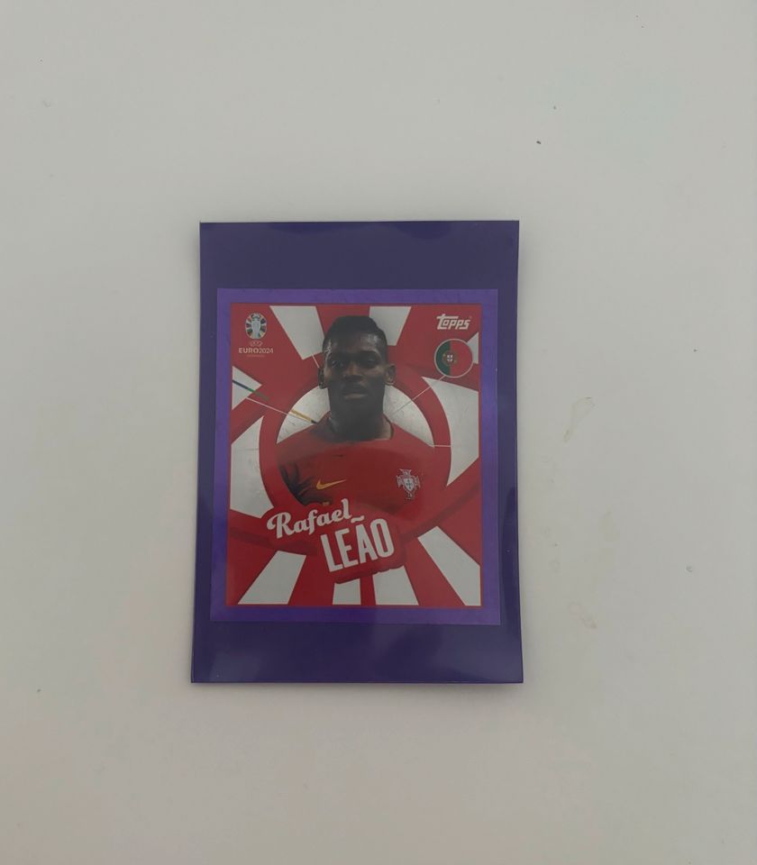 Topps UEFA EURO 2024 Sticker - PURPLE PARALLEL Rafael Leão in Karlsfeld