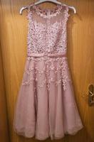 Rosa Spitzenkleid mit Perlen und Tüllrock Bayern - Langquaid Vorschau