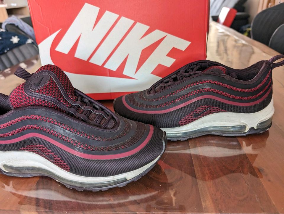 Nike Air Max 97 schwarz rot gr. 37,5 in Alsdorf