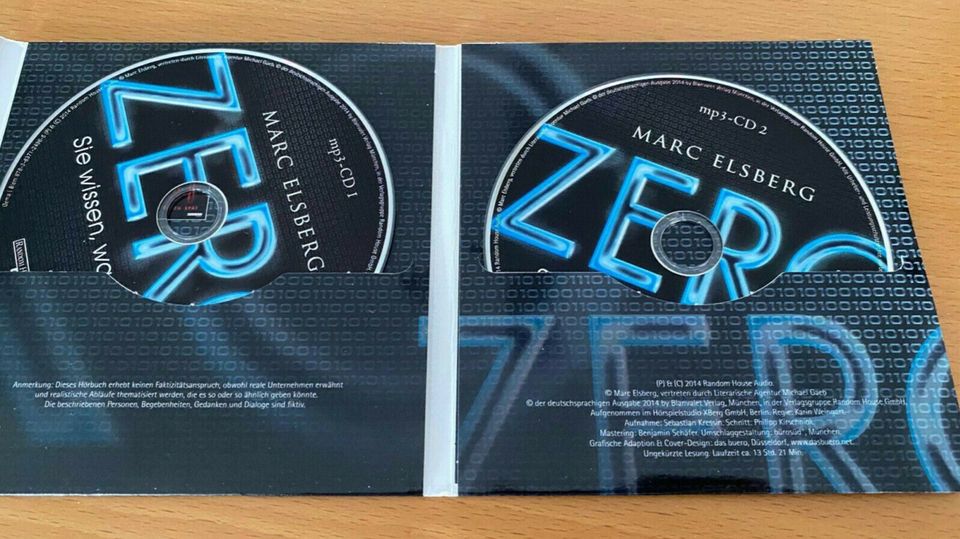 Zero - Marc Elsberg (Hörbuch) in Leverkusen