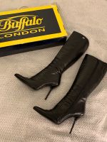 Buffalo 11480 High Heel Leder Stiefel 40, schwarz Niedersachsen - Kirchgellersen Vorschau