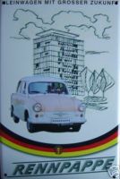 Blechschild Ostalgie Rennpappe IFA Trabant 500 Limosine Sachsen - Glauchau Vorschau