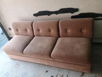 Sofa Vintage 3er Samt mit abnehmbaren Kissen Niedersachsen - Osnabrück Vorschau