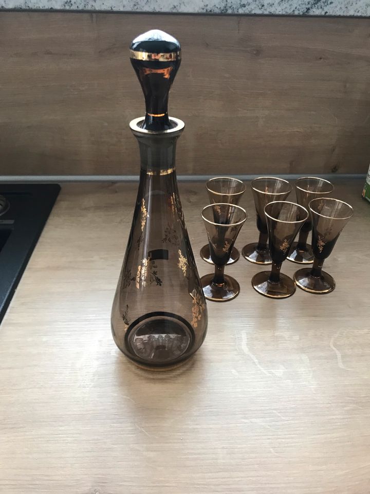 Karaffe mit 6 Sherry-Gläser in Bad Salzuflen