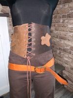 3-farbiges Leder Mieder Wikinger Cosplay Kostüm Mittelalter Nordrhein-Westfalen - Hückelhoven Vorschau