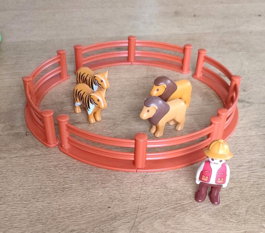 Playmobil 1.2.3 Zoo Löwe Affe Kamel Tiger Elefant Schwein Giraffe in Köngen