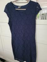 Kleid mit Spitze, Blau in Gr. L auch für S tragbar, neuwertig Nordrhein-Westfalen - Steinhagen Vorschau