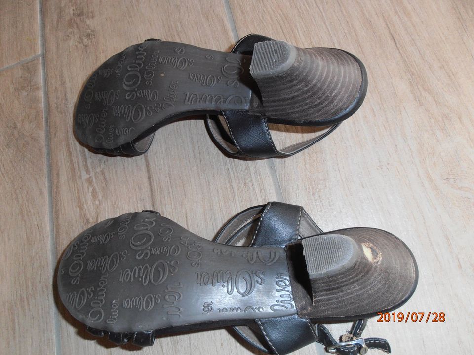 Schicke Sandaletten Gr. 40 Leder s.Oliver Riemchen Sandalen in Seevetal