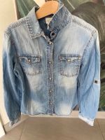 Hübsche Zara Jeans Bluse Größe 128 Hessen - Hasselroth Vorschau