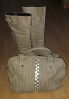 Damen Stiefel und Handtasche creme ☆neu☆ Bayern - Plech Vorschau