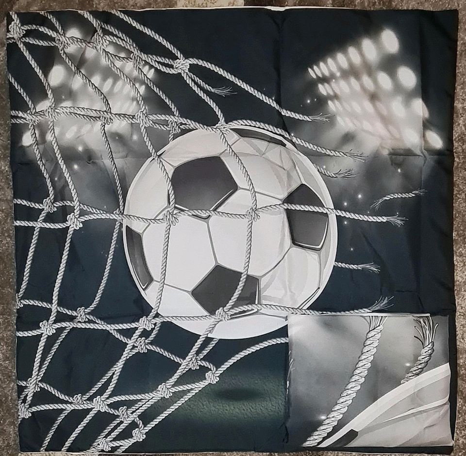 Bettwäsche Set 135x200 cm Fußball im Netz Bettbezug NEU in Bonn