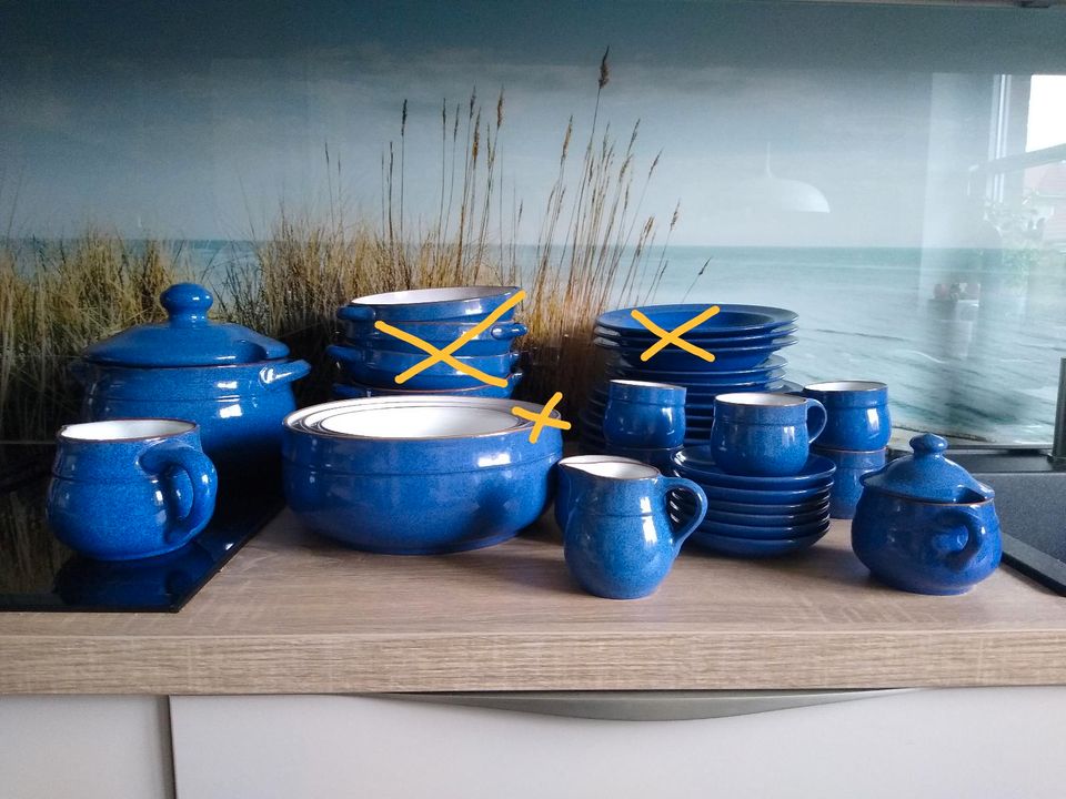 Tolles blaues Geschirr-Set "Ammerland Blue" von Friesland in Stockelsdorf