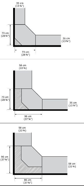 Ikea Pax Eckelement, -schrank, -korpus 201 cm schräg weiß OVP in Hürtgenwald