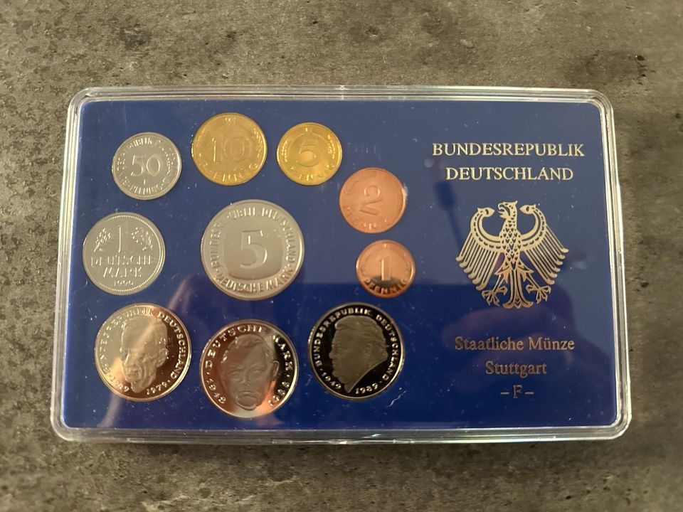 Bundesrepublik Deutschland DM Kürsmünzensätze 1990 Stuttgart in Wolfen