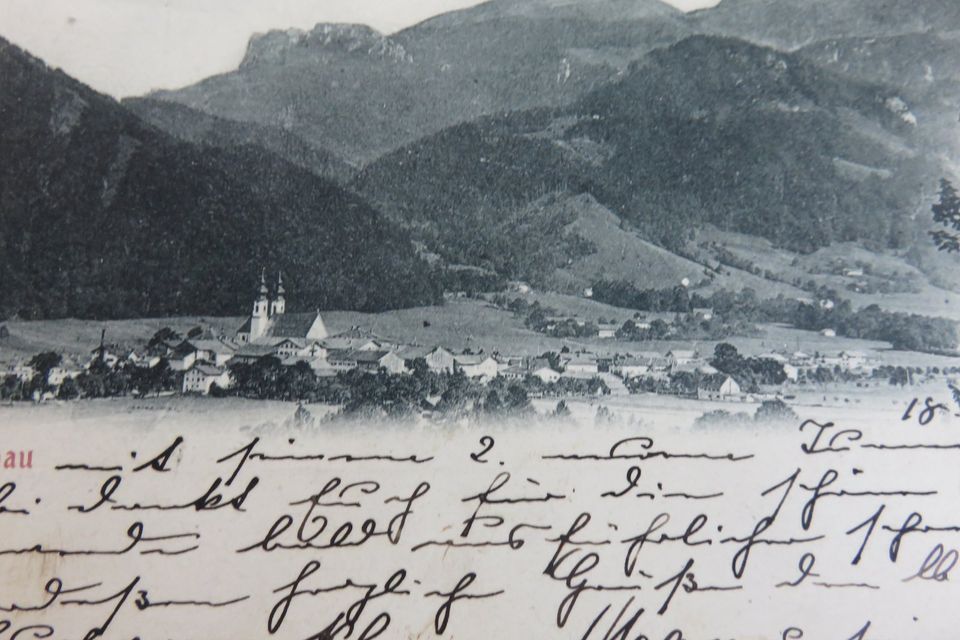 Alte Ansichtskarte Postkarte Aschau in Eging am See