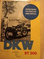 DKW RT Oldtimer Motorrad Prospekt Broschüre Werbung Datenblatt Thüringen - Erfurt Vorschau