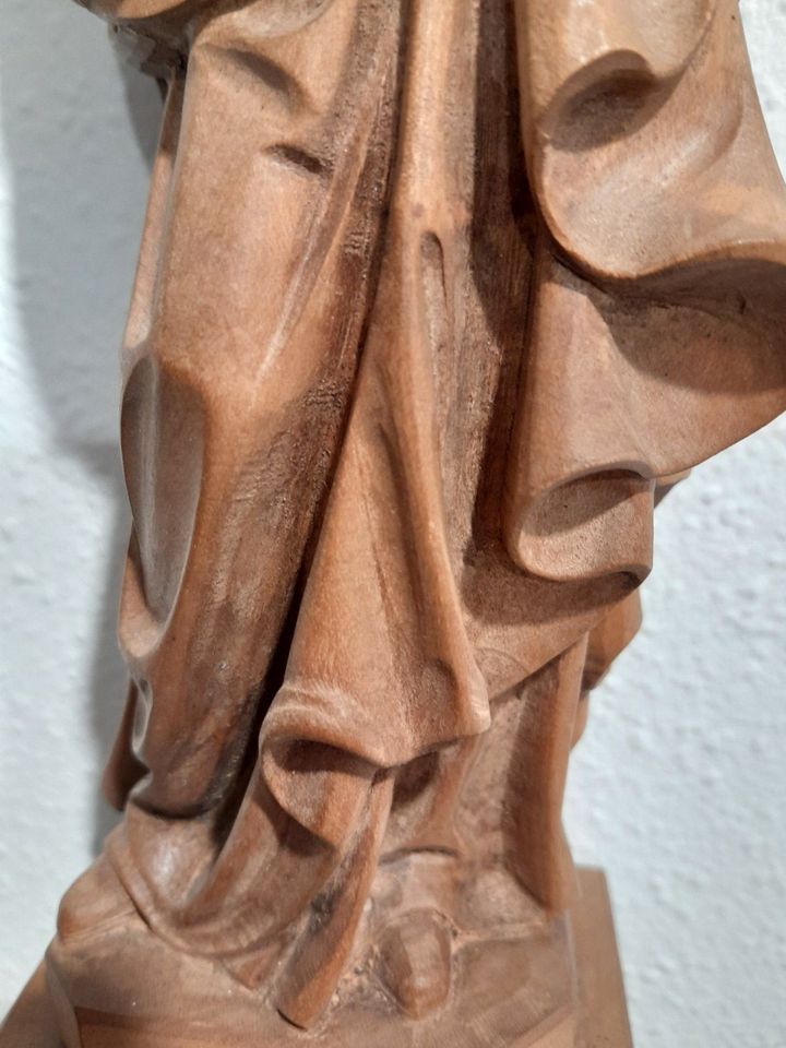 Holzbildhauer Rücker Madonna Kind Holzfigur handgeschnitzt 39cm in Nörvenich