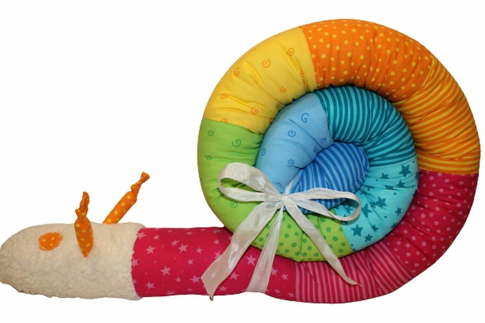 ♡ Bettschnecke Bettschlange 2 m Nestchen Bettrolle ♡ REGENBOGEN Handmade in Germany in Kropp